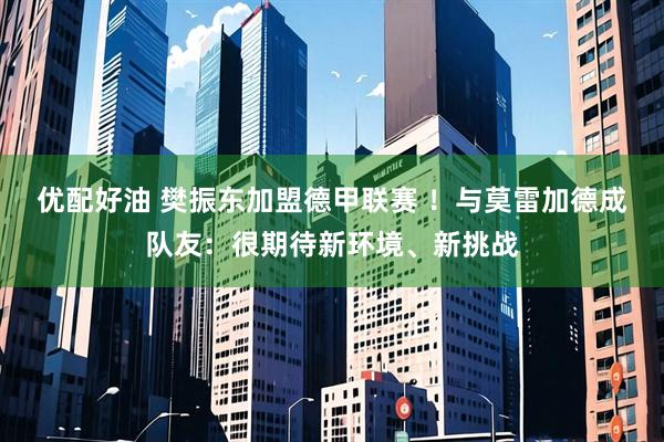 优配好油 樊振东加盟德甲联赛 ！与莫雷加德成队友：很期待新环境、新挑战