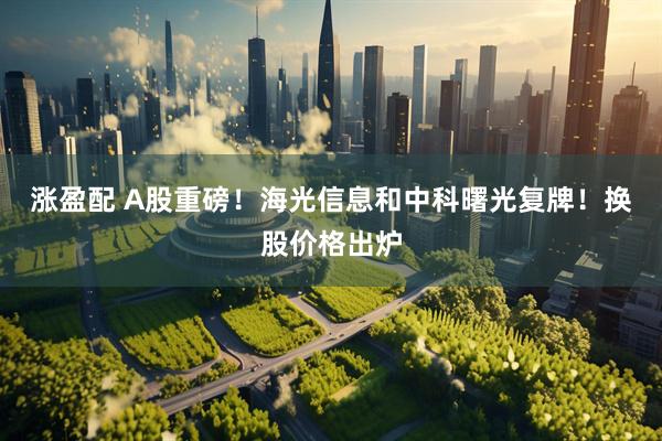 涨盈配 A股重磅！海光信息和中科曙光复牌！换股价格出炉