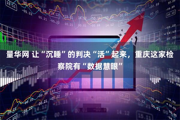 量华网 让“沉睡”的判决“活”起来，重庆这家检察院有“数据慧眼”